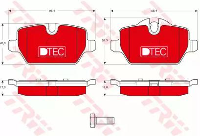 TRW GDB1612DTE Brake pads