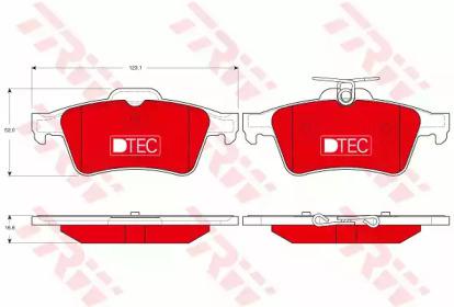 TRW GDB1621DTE Brake pads