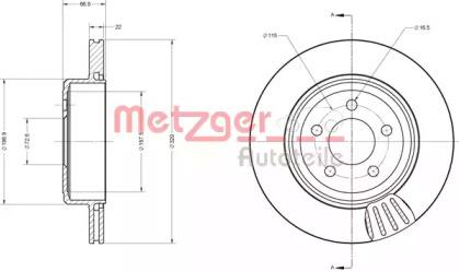 Metzger 6110345 Диск тормозной Metzger 6110345 Диск тормозной