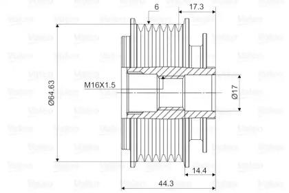 Valeo 588084 Механізм вільного ходу генератора