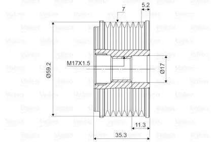 Valeo 588088 Шкив генератора