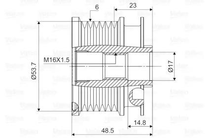 Valeo 588132 Шкив генератора Valeo 588132 Шкив генератора