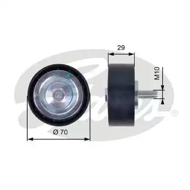 Gates T36396 Ролик обводной ремня грм Gates T36396 Ролик обводной ремня грм