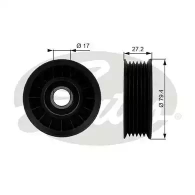Gates T38009 Ролик натяжний ременя поліклинового Gates T38009 Ролик натяжний ременя поліклинового