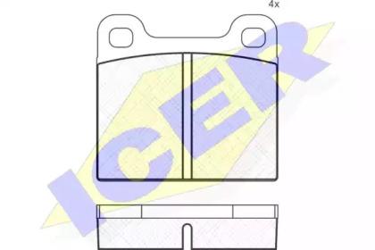 Icer 180162 Brake pads