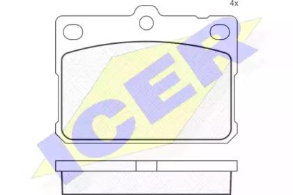 Icer 180164 Колодки гальмівні Icer 180164 Колодки гальмівні