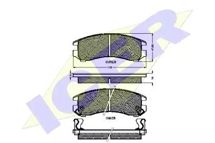 Icer 180647 Brake pads Icer 180647 Brake pads