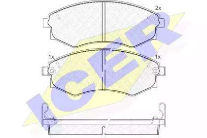 Icer 180877 Колодки гальмівні Icer 180877 Колодки гальмівні