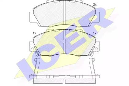 Icer 181019 Brake pads