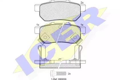 Icer 181024 Brake pads Icer 181024 Brake pads