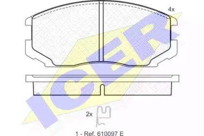 Icer 181129 Brake pads