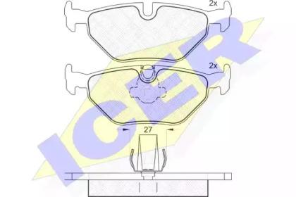 Icer 181141 Колодки тормозные Icer 181141 Колодки тормозные
