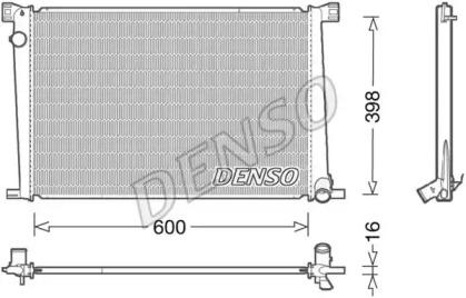 Denso DRM05007 Радіатор охолодження двигуна Denso DRM05007 Радіатор охолодження двигуна