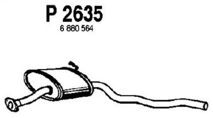 Fenno P2635 Muffler assy front Fenno P2635 Muffler assy front