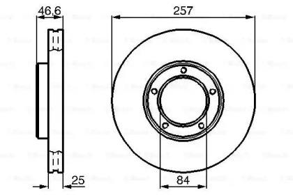Bosch 0 986 478 397 Диск гальмівний