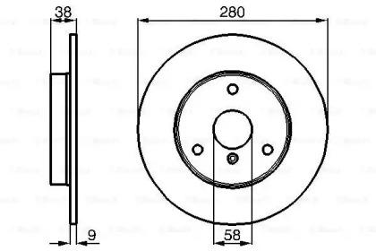 Bosch 0 986 478 479 Brake disc
