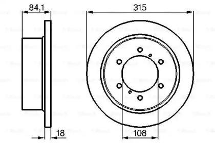 Bosch 0 986 478 713 Brake disc