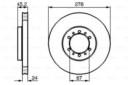 Bosch 0 986 478 844 Brake disc Bosch 0 986 478 844 Brake disc