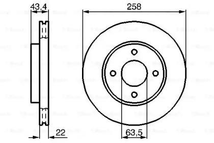 Bosch 0 986 478 892 Диск тормозной Bosch 0 986 478 892 Диск тормозной