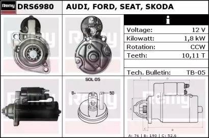 Remy DRS6980 Стартер Remy DRS6980 Стартер