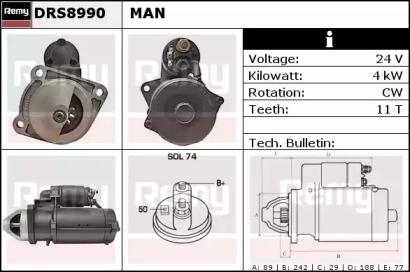 Remy DRS8990 Starter