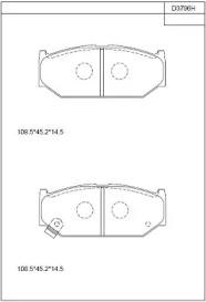 Asimco KD3796H Brake pads