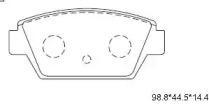 Asimco KD4710 Brake pads