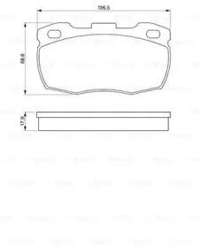 Bosch 0 986 424 286 Колодки гальмівні
