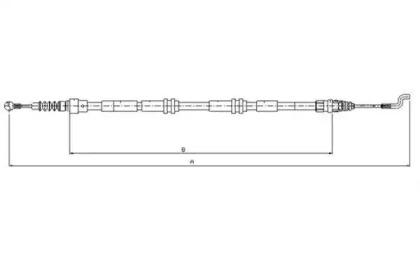 Textar 44046500 Brake cable