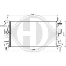 Diederichs 8141805 Радіатор Diederichs 8141805 Радіатор