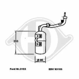 Diederichs 8146501 Осушувач кондиціонера Diederichs 8146501 Осушувач кондиціонера