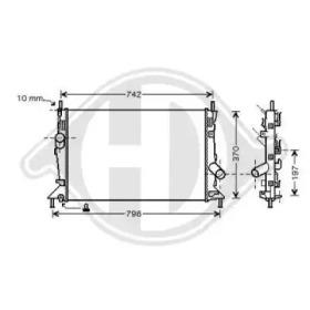 Diederichs 8146504 Радиатор охлаждения двигателя Diederichs 8146504 Радиатор охлаждения двигателя