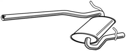 Walker 23185 Середній глушник вихлопних газів