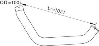 Dinex 47621 Выпускная труба отработанных газов Dinex 47621 Выпускная труба отработанных газов