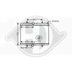 Diederichs 8349705 Радіатор Diederichs 8349705 Радіатор