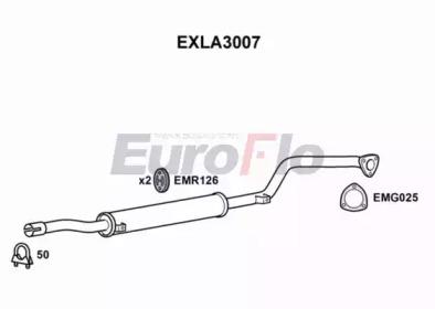 Euroflo EXLA3007 Muffler assy front Euroflo EXLA3007 Muffler assy front
