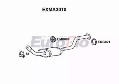 Euroflo EXMA3010 Muffler assy front