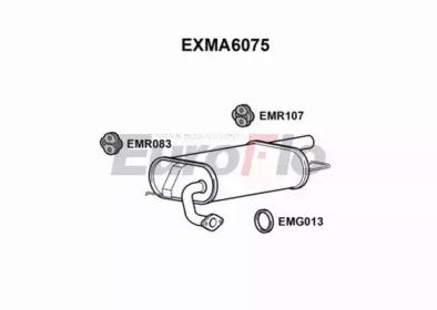 Euroflo EXMA6075 Глушник вихлопних газів кінцевий