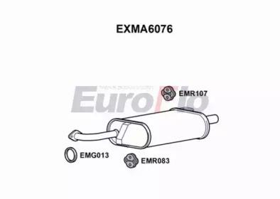Euroflo EXMA6076 Глушник вихлопних газів кінцевий Euroflo EXMA6076 Глушник вихлопних газів кінцевий