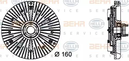 Hella 8MV 376 732-031 Віскомуфта Hella 8MV 376 732-031 Віскомуфта