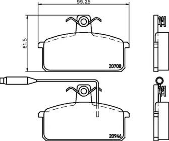 Pagid T5016 Brake pads