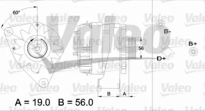 Valeo 436343 Alternator assy Valeo 436343 Alternator assy