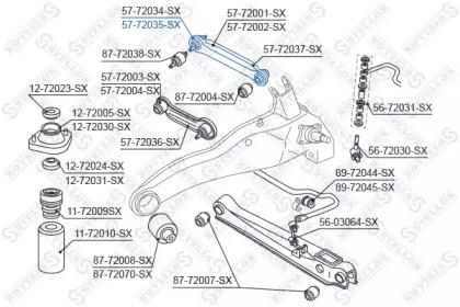 Stellox 57-72035-SX Arm assy suspension