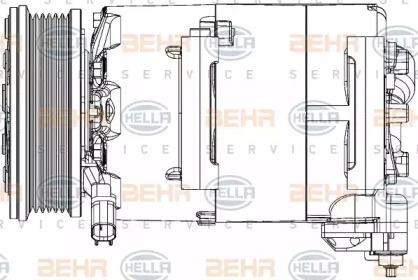 Hella 8FK 351 334-421 Компресор кондиціонера Hella 8FK 351 334-421 Компресор кондиціонера
