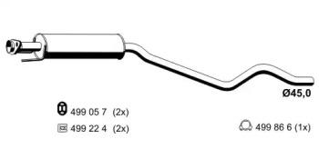Ernst 042093 Muffler assy front Ernst 042093 Muffler assy front