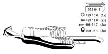 Ernst 042116 Глушитель выхлопных газов конечный Ernst 042116 Глушитель выхлопных газов конечный
