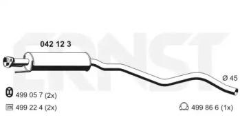 Ernst 042123 Muffler assy front Ernst 042123 Muffler assy front