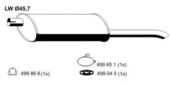 Ernst 042154 Schalldaempfer Ernst 042154 Schalldaempfer