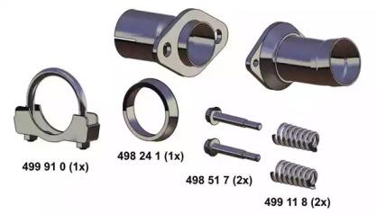 Ernst 043533 Випускна труба відпрацьованих газів Ernst 043533 Випускна труба відпрацьованих газів