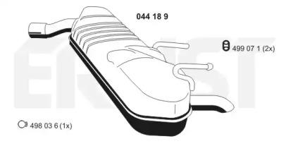 Ernst 044189 Schalldaempfer Ernst 044189 Schalldaempfer